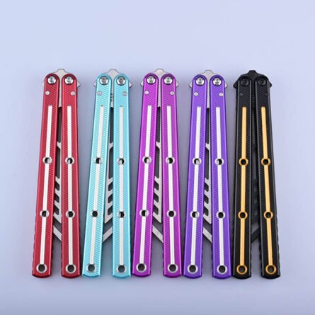 Titus Kraken V3 Grooved Edition Balisong 7075 Aluminum False Edge - Image 5