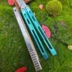 Baliplus Medusa Balisong Clone Ice Crystal Titanium Handle - Image 4