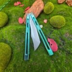 Baliplus Medusa Balisong Clone Ice Crystal Titanium Handle - Image 3