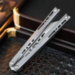 TUYAKNIFE Jormungandr Balisong Titanium Alloy Original Design by Korean Designer - Image 5
