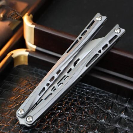 TUYAKNIFE Jormungandr Balisong Titanium Alloy Original Design by Korean Designer - Image 5
