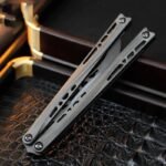 TUYAKNIFE Jormungandr Balisong Titanium Alloy Original Design by Korean Designer - Image 6