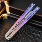 TUYAKNIFE Jormungandr Balisong Titanium Alloy Original Design by Korean Designer - Image 10