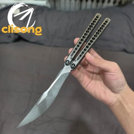 Gecko Original Xuwu Balisong Titanium Alloy False Edge