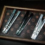 Once Original Design Alpha Bone Balisong 7075 Aluminum Alloy Handle False - Image 10