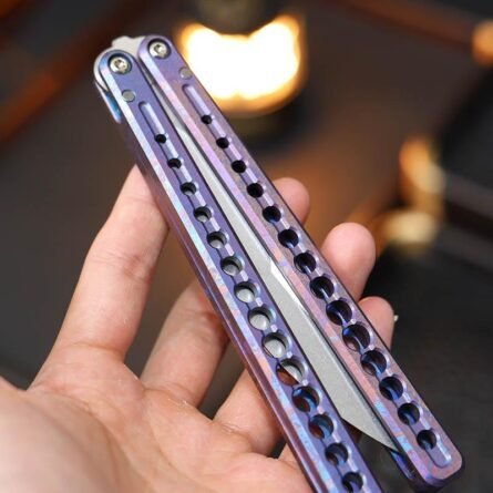 Gecko Original Xuwu Balisong Titanium Alloy False Edge - Image 6