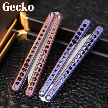Gecko Original Xuwu Balisong Titanium Alloy False Edge - Image 3