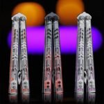 ARMED SHARK Replicant Balisong Clone Stainless Steel Handle Acrylic Scales - Image 2