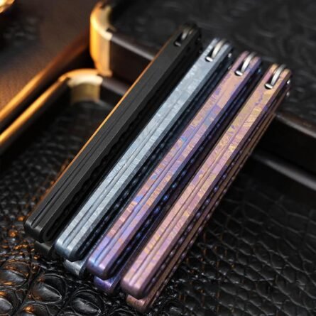 Gecko Original Xuwu Balisong Titanium Alloy False Edge - Image 4
