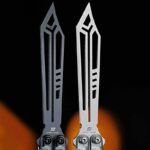 ARMED SHARK Replicant Balisong Clone Stainless Steel Handle Acrylic Scales - Image 4