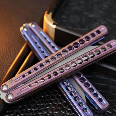 Gecko Original Xuwu Balisong Titanium Alloy False Edge - Image 5