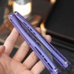 TUYAKNIFE Jormungandr Balisong Titanium Alloy Original Design by Korean Designer - Image 4