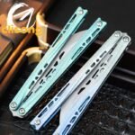 TUYAKNIFE Jormungandr Balisong Titanium Alloy Original Design by Korean Designer