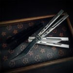 Once Original Design Alpha Bone Balisong 7075 Aluminum Alloy Handle False - Image 2