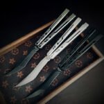 Once Original Design Alpha Bone Balisong 7075 Aluminum Alloy Handle False - Image 3