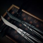 Once Original Design Alpha Bone Balisong 7075 Aluminum Alloy Handle False - Image 4