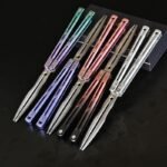 Longslip Aries Balisong 7075 Aluminum Handles & Tuning Fork Blade - Image 4