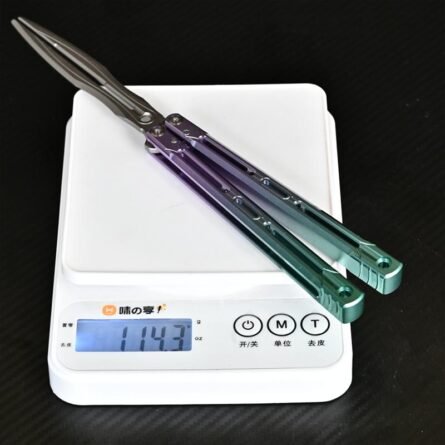 Longslip Aries Balisong 7075 Aluminum Handles & Tuning Fork Blade - Image 5