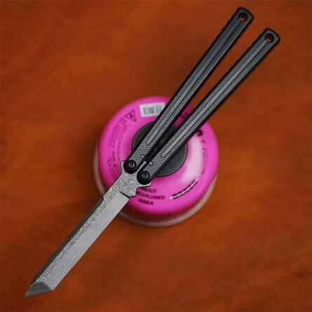 Armed Shark Damascus Kraken V3 Balisong - Image 2