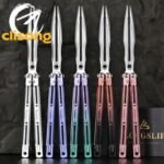 Longslip Aries Balisong 7075 Aluminum Handles & Tuning Fork Blade