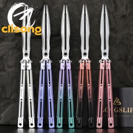 Longslip Aries Balisong 7075 Aluminum Handles & Tuning Fork Blade