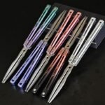 Longslip Aries Balisong 7075 Aluminum Handles & Tuning Fork Blade - Image 2