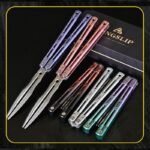 Longslip Aries Balisong 7075 Aluminum Handles & Tuning Fork Blade - Image 8