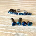REP stainless steel screws with titanium coated blue finish - Image 2