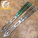 THEONE Blackbird Balisong Titanium Handle Bushing System