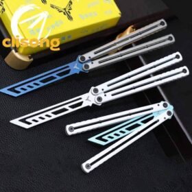 NEW XDYY Krake Raken (Kraken) V3 Balisong – Stainless Steel with Ceramic Coating and Luminous Silicone Parts
