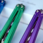 Purple Smoke Studio Mountain Sovereign V2 Original Trainer Balisong - Image 3