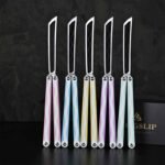 Longslip Original Hot Dog Balisong 7075 Aluminum Handles + G10 Scales - Image 2
