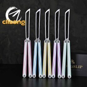 Longslip Original Hot Dog Balisong 7075 Aluminum Handles + G10 Scales