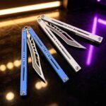 BanShu Laser G10 Scales Trainer Balisong with Steel Liners - Image 2