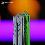 ARMED SHARK E-Volve Hex Balisong 7075 Aluminum Handle - Image 5