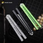 ARMED SHARK E-Volve Hex Balisong 7075 Aluminum Handle - Image 6