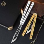 Newera Original Fuyau Balisong 7075 Aluminum Liner with G10 Scales - Image 5