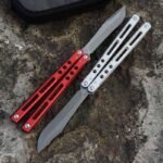MuMill Regime V1 Balisong Clone Aluminum Handle with Bushings - Image 4
