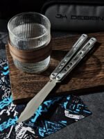 MuMill Regime V1 Balisong Clone Aluminum Handle with Bushings - Image 7