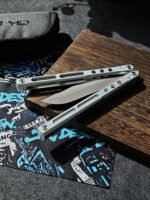 MuMill Regime V1 Balisong Clone Aluminum Handle with Bushings - Image 8
