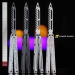 Armed Shark Hydro Balisong Comb 3Cr13 Stainless Steel Handle - Image 2