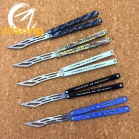 BanShu Laser G10 Scales Trainer Balisong with Steel Liners