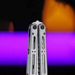 Armed Shark Hydro Balisong Comb 3Cr13 Stainless Steel Handle - Image 5