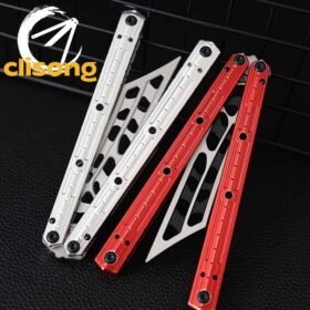 TOAxLTESRYE Potunus Original Balisong Trainer 7075 Aluminum Alloy Handle